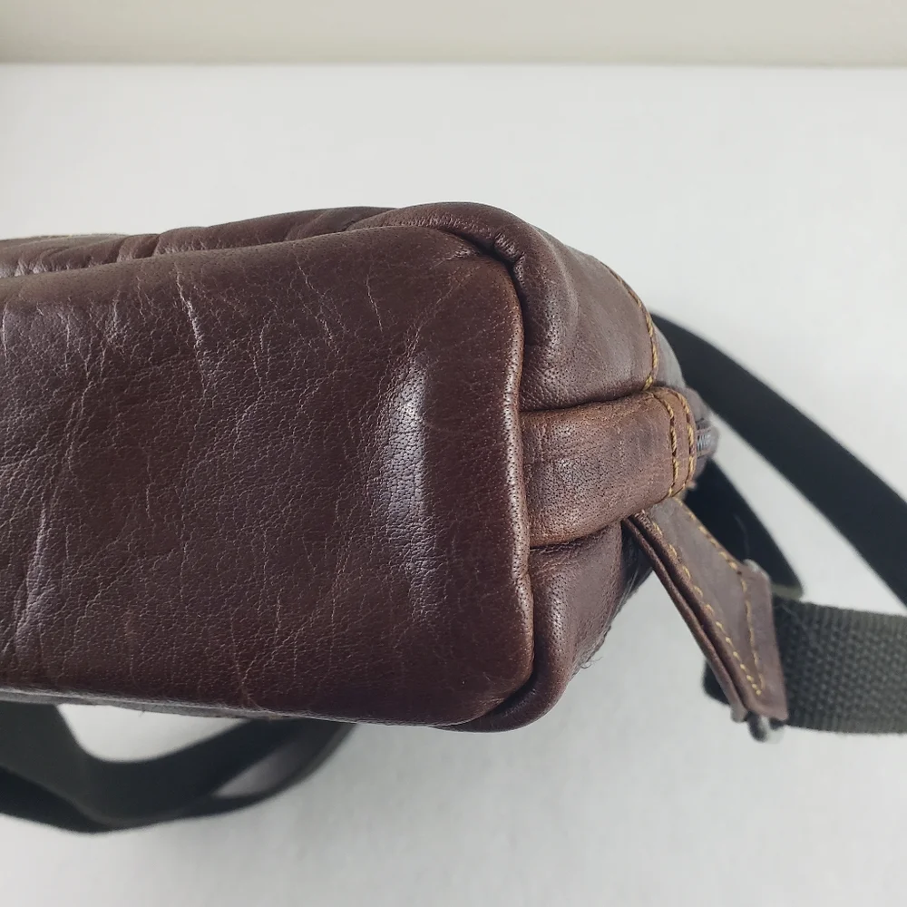 Jack Georges Voyager Convertible Brown Full Grain Leather Backpack